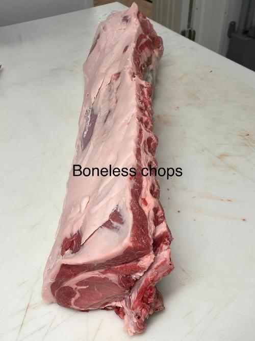Boneless pork chops